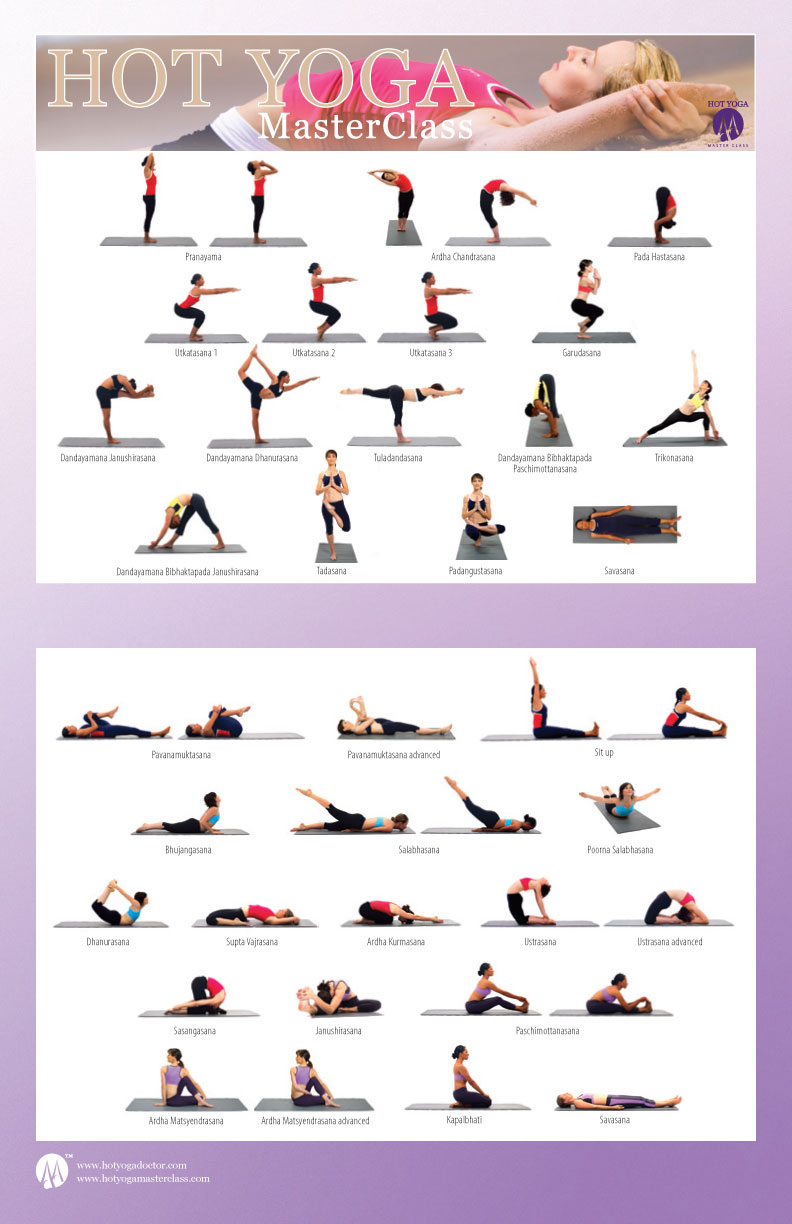 Hot Yoga Pose Poster